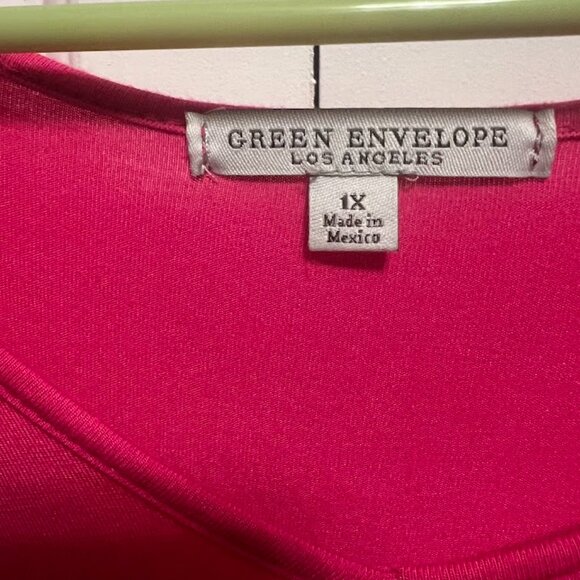 Green Envelope Women's Top - Picture 2 of 3